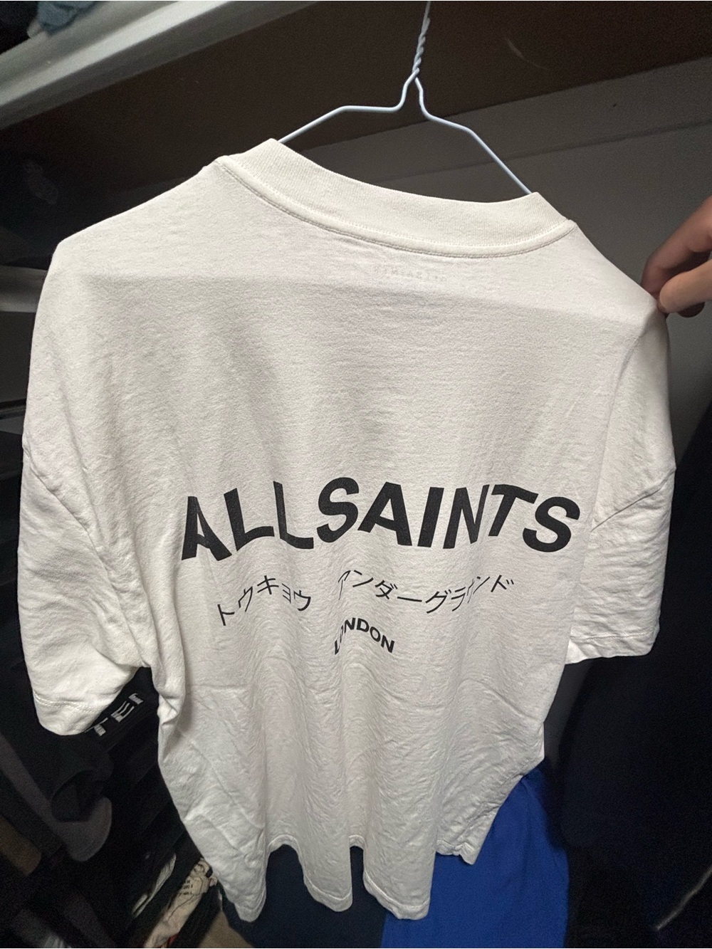All Saints White Logo Graphic Tee